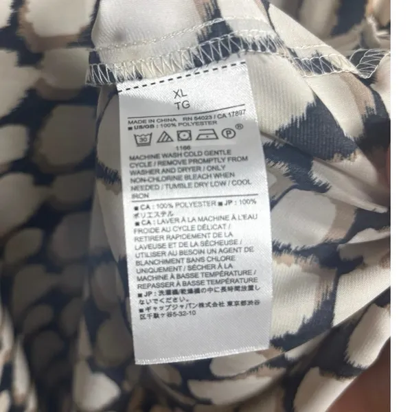Banana‎ Republic Cream And Black Tank Top Size XL - Image 6