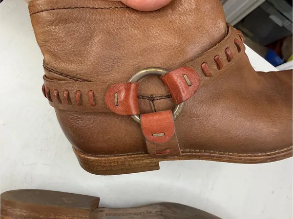 Alberto Fermani Soft Slouchy Leather Ankle Boots with Harness Strap Detail - Image 3