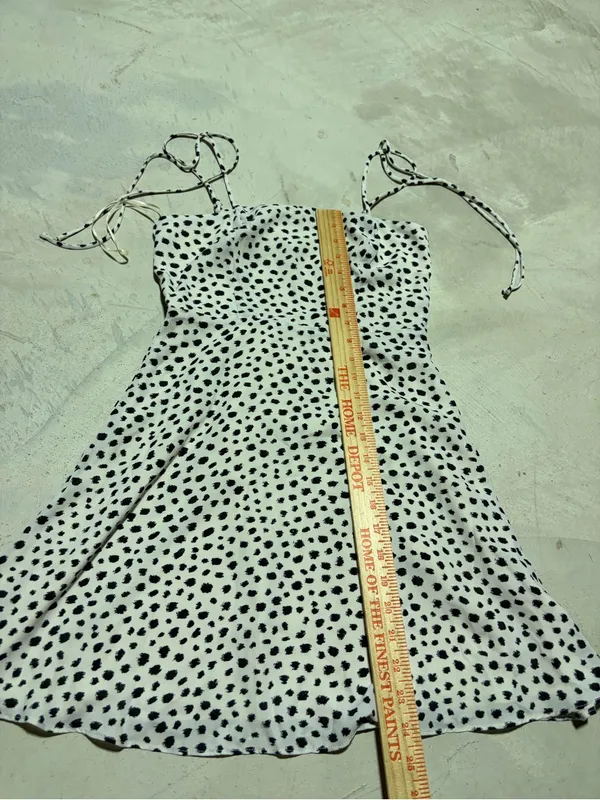 Gianni Bini GB NWT ivory Dress with Black Polka Dots XS MSRP$59 - Image 6