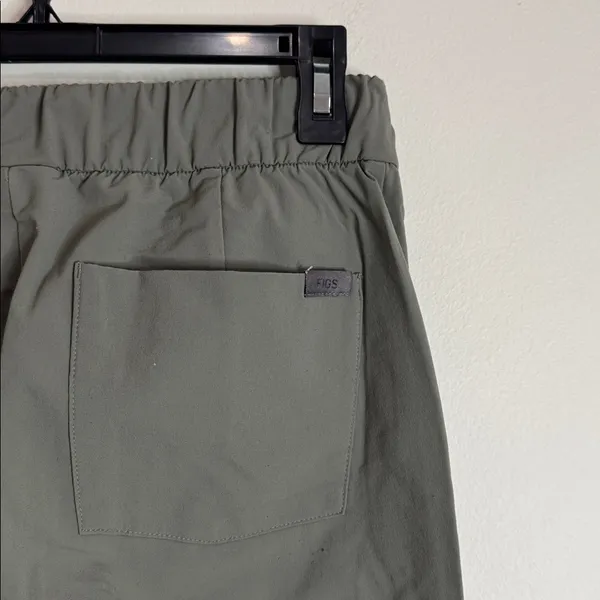 Figs FigsPro Skinny Zip Fly Elastic Waist Trouser Agave Green Scrub Work Pants S - Image 11