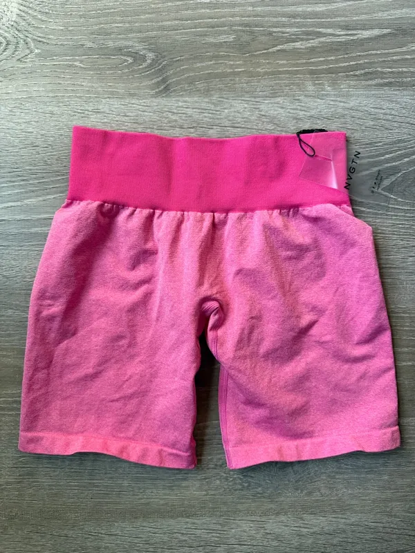 NEW NVGTN Bubble Gum Pink Knockout Seamless Shorts Small - Image 3