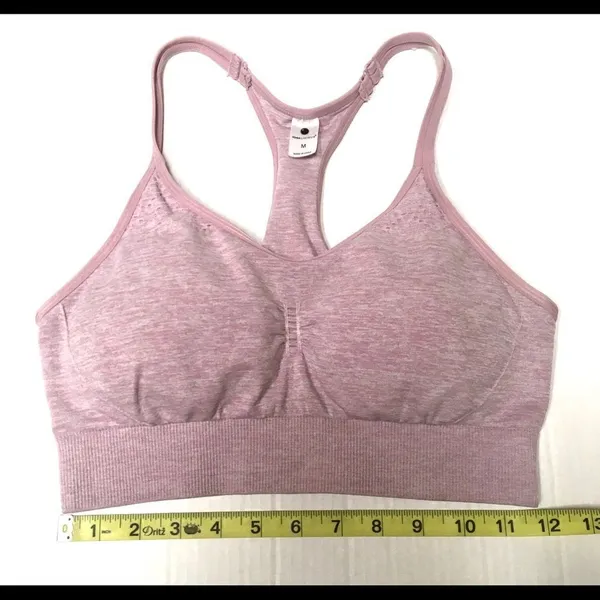 ‎Yogalicious lavender strappy racer back bra M - Image 8