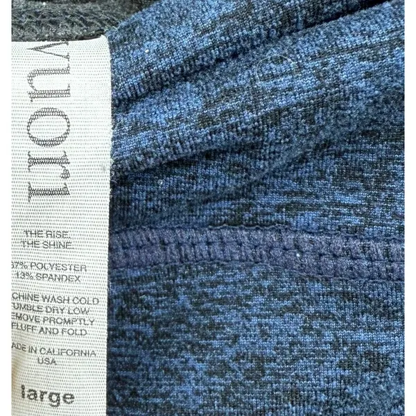 Vuori Size Large Blue Gray‎ Athletic Leggings Athleisure Comfort Casual Workout - Image 5