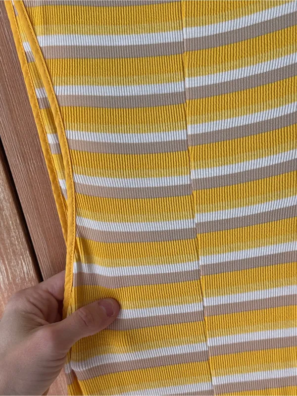 Zara maxi dress ribbed Striped Sleeveless Tank scoop neck knit beach stretchy - Image 5