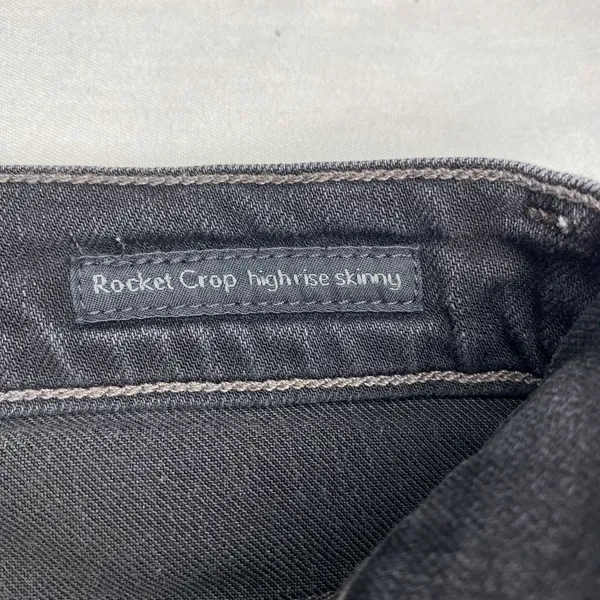 Citizens of Humanity Rocket Crop Women's Sz 25 Black Distressed Skinny Jeans EUC - Image 5