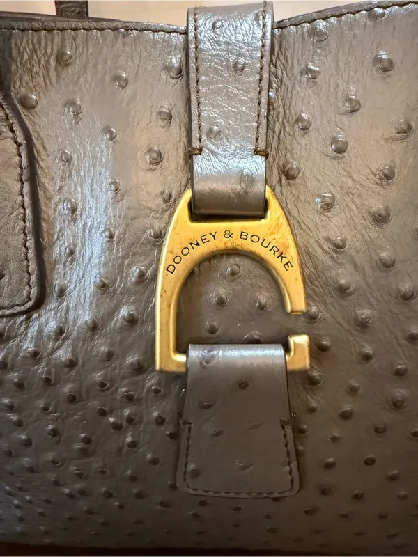 DOONEY & BOURKE | Ostrich Leather Small Shannon Tote - Image 2