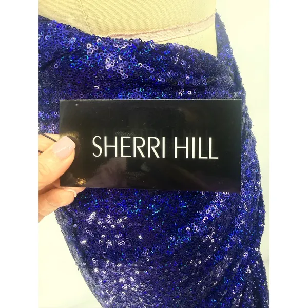 Sherri Hill 54868 Dark Royal Sequin Gown – Size 2‎ – NWT - Image 6