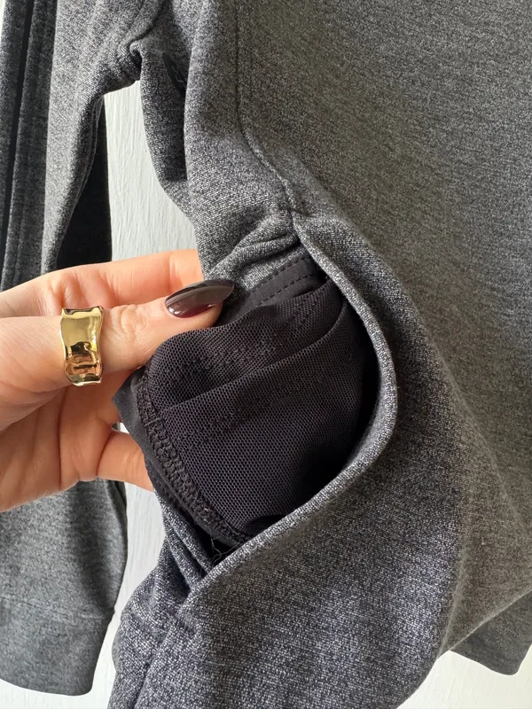 Lululemon Heather Gray Scuba Crew - Image 6