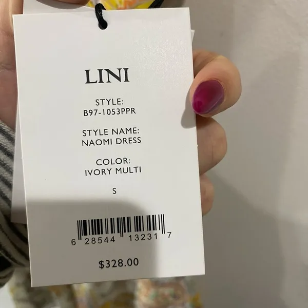 LINI Naomi Ruffle V Neck‎ Floral Mini Dress NWT Romantic Chic Sz S - Image 7
