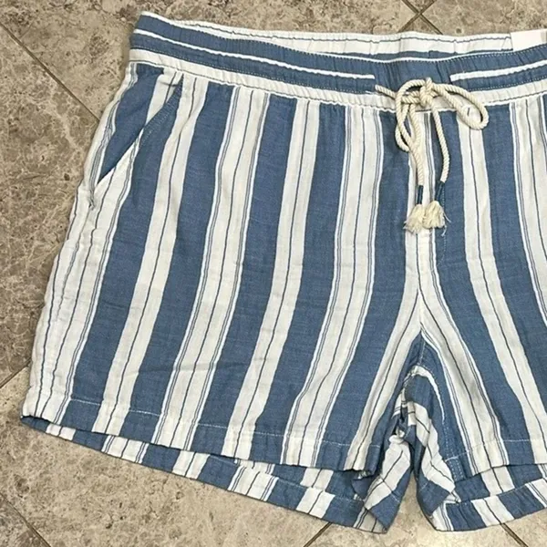 Old Navy High Waisted Textured Pull On Cotton Shorts 5” NEW Size XXL - Image 3