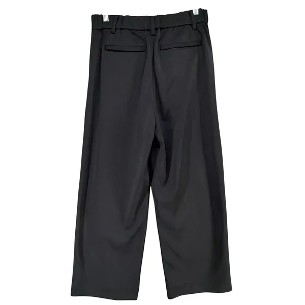 Cuts Clothing Essential Pant S Short Black Pleated Wide Leg Business Trouser NEW - Image 4