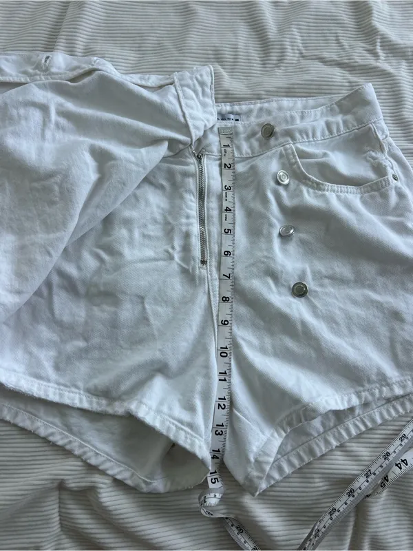 White High-Rise Button-Front Women’s Skort - Image 7