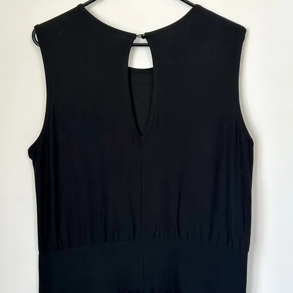 NEW Ookie & Lala Sleeveless Wide Leg Black Jumpsuit - Size: XL - Image 3