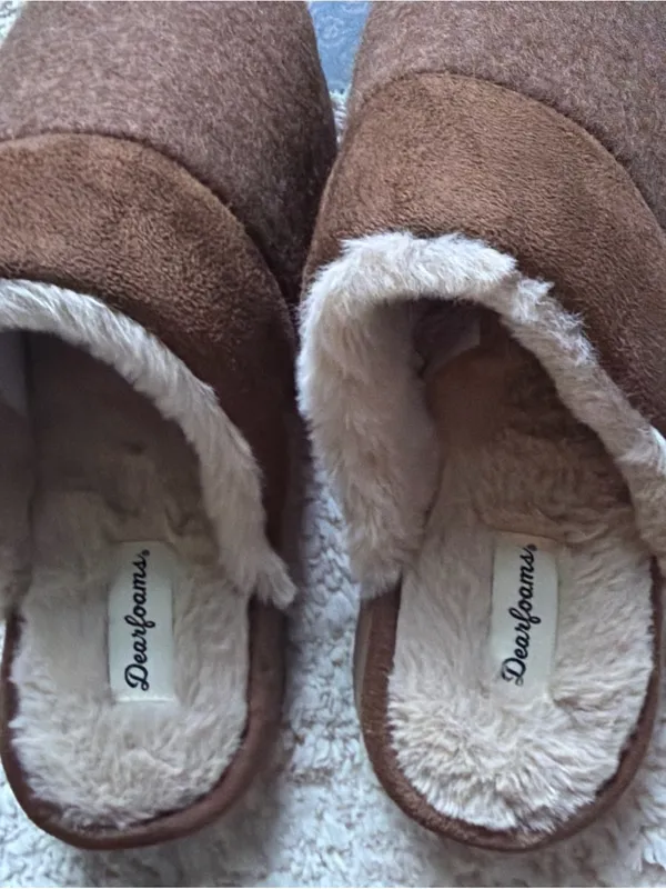 Dearfoams Cozy Comfort Women's Size S (7-8) Microsuede Moc Toe Scuff Slippers - Image 14