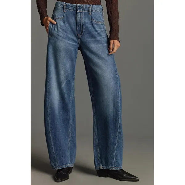 NEW Anthropologie Pilcro Georgia Full-Length High Rise‎ Barrel Jeans Size 29 - Image 10