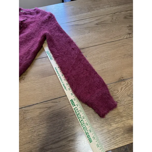 Free People Women Size Small Celeste‎ Heart Button Cardigan Aged Red Size Small - Image 9