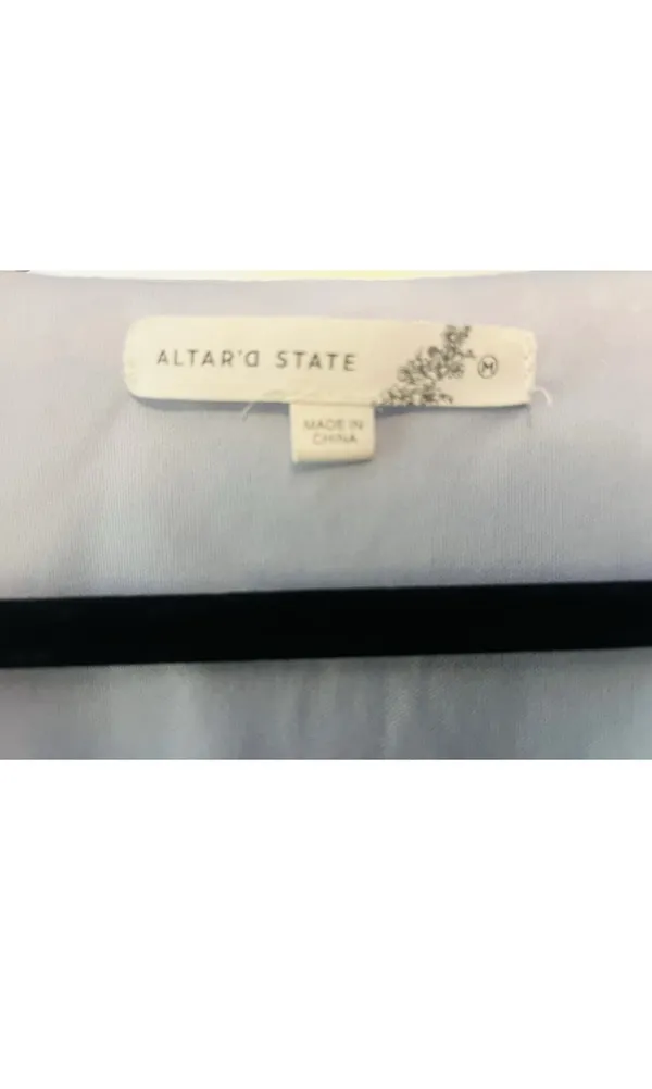 Altar'd State Long Sleeve Blue Blouse - Image 3