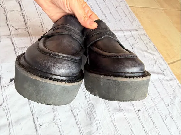 The Free People Decker Platform Penny Loafers 38.5 Grunge PreppyWhimsigoth - Image 4