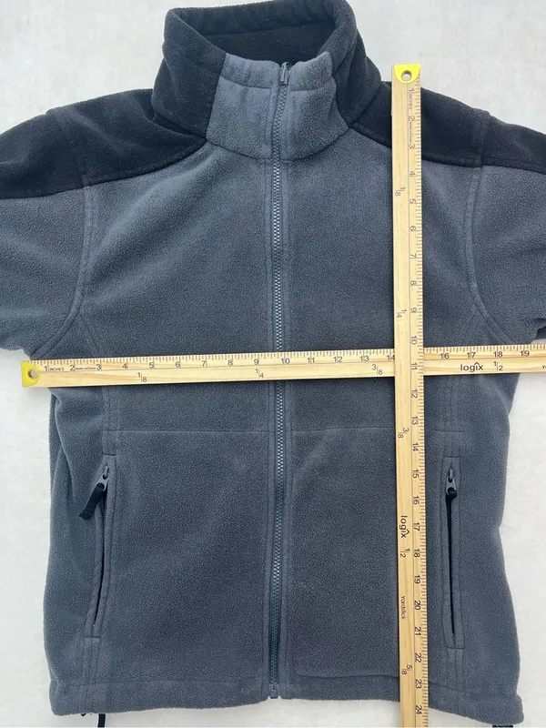 Columbia Sportswear Women's Full Zip Gray & Black Fleece Jacket Size Medium - Image 8