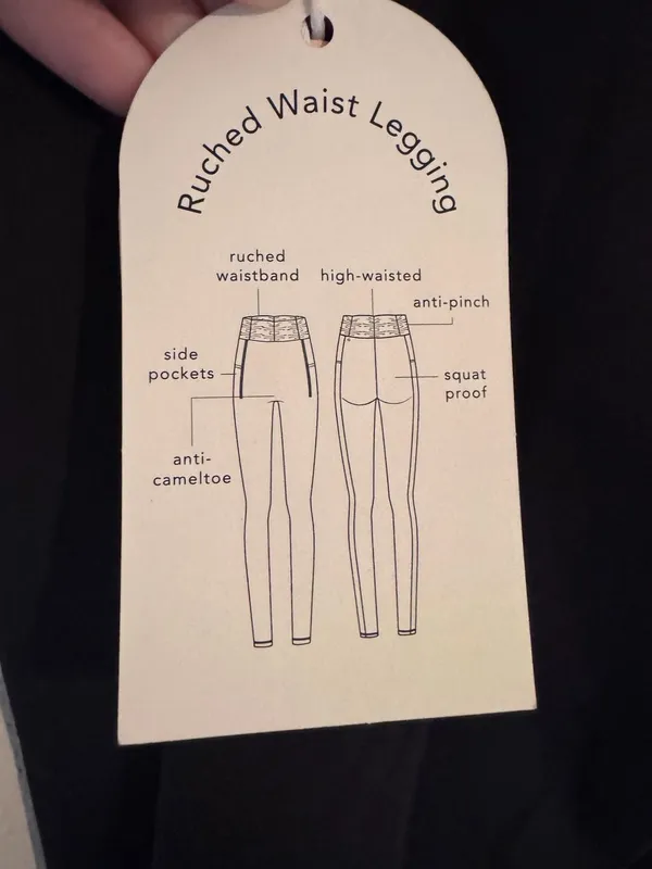 NWT Blogilates Ruched Waist Leggings Black Small - Image 5