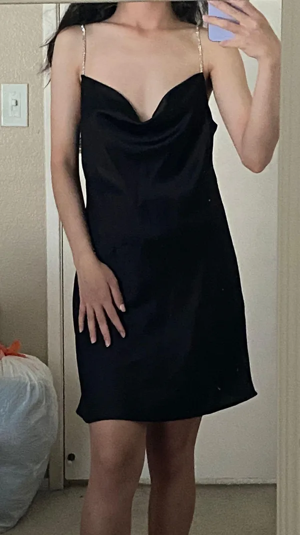 Black Mini Dress - Image 3