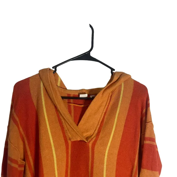 GAP Women's Size Small Oversized‎ Orange Beach Coastal Cotton Sweater - Image 2