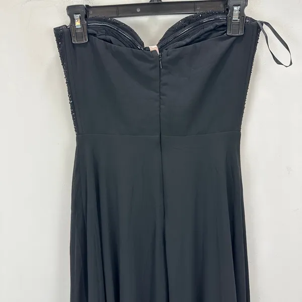 Lulus Remember This Moment Black Rhinestone Strapless Maxi Dress Formal XS NWT - Image 8