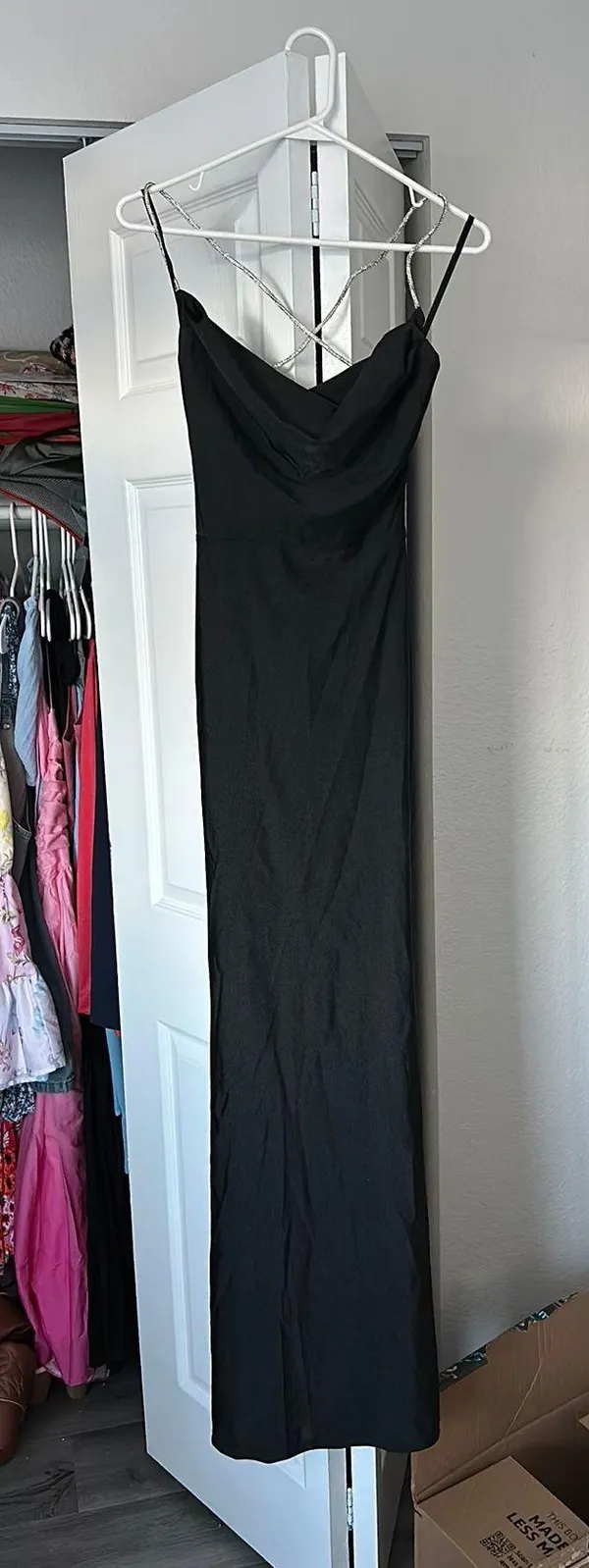 Black Evening Gown Size XS - Image 2