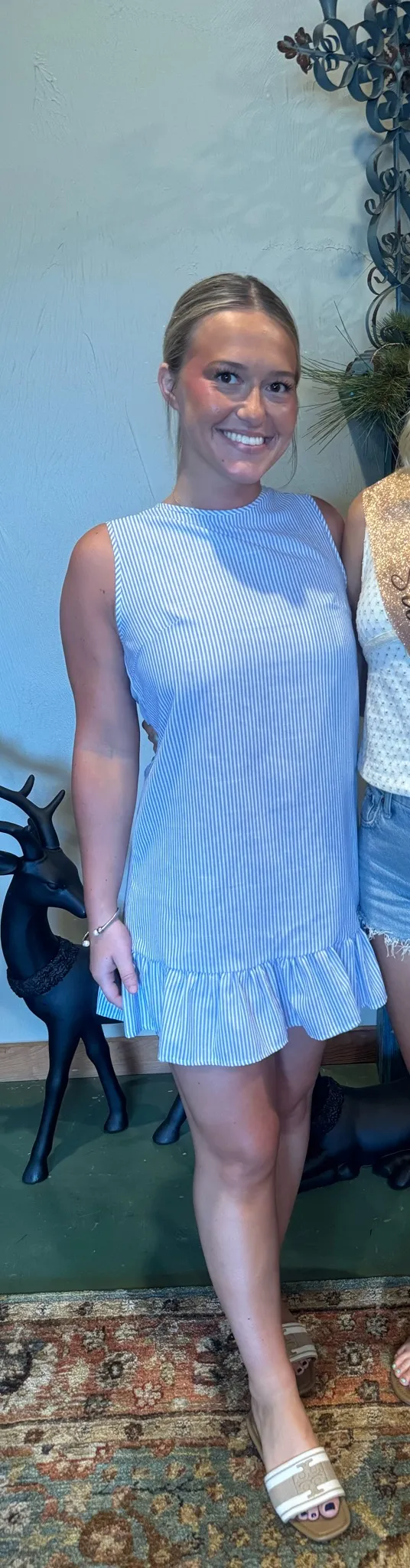 Striped Cotton Dress - Image 2