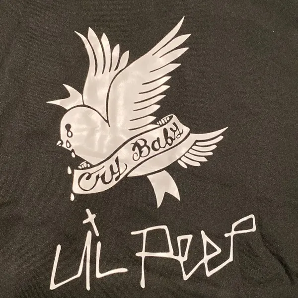 Unisex Lil Peep Hoodie Black Size XS NEW - Image 8