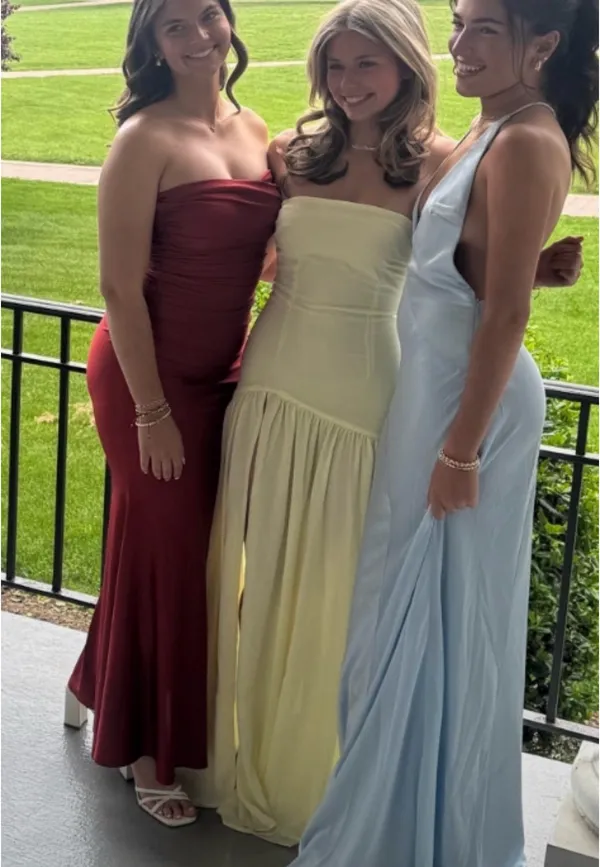 Peppermayo Eden Dress Strapless Maxi Yellow - Image 2
