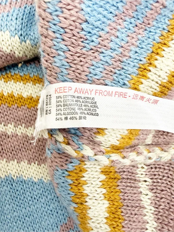 Free People Beach Malibu Pattern Textured Oversized Crew Neck Sweater Boho - Image 16