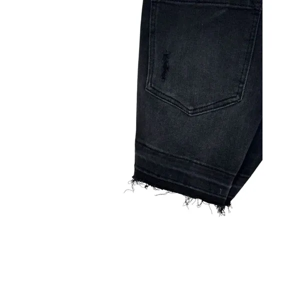 Vervet Women's Shorts Rebecca High-Rise‎ Raw Hem Bermuda Denim Black Sz. XS NWT - Image 9