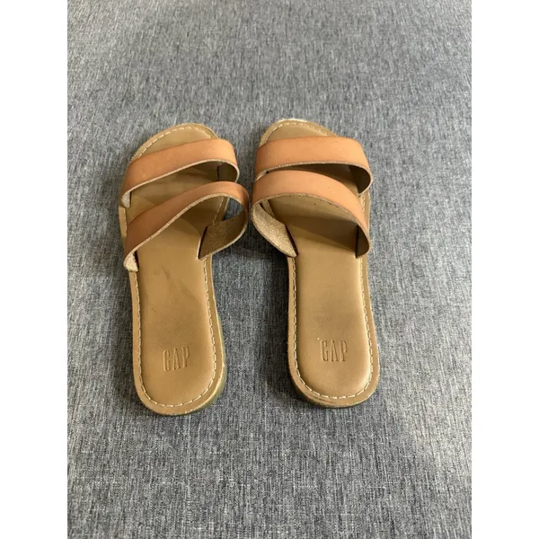 GAP Double Strap Slides Color Cognac Women's Sz 7 - Image 2