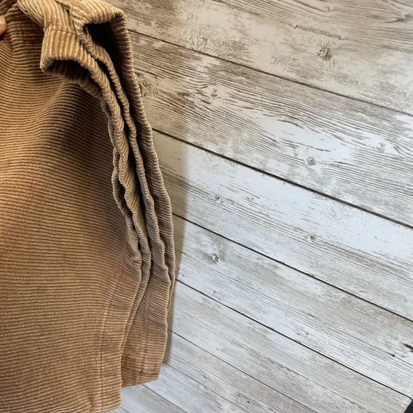 Flying Tomato‎ Womens L Pants Corduroy Jeans Tan Brown Ultra Wide Leg Boho - Image 3