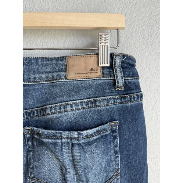 BKE Victoria Mid Rise Skinny Jeans 32x32 Universal Fit Stretch Blue Denim Buckle - Image 7