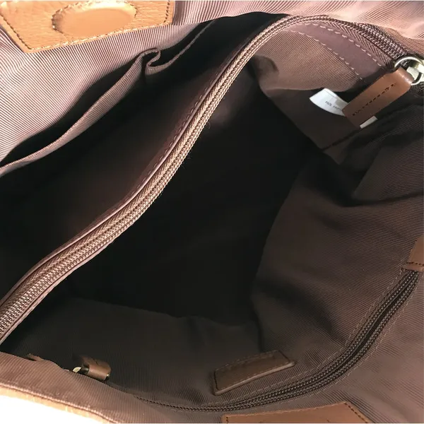KOOBA Handcrafted Pebbled Leather Saddle Slouchy Shoulder Tote Bag Brown Timeles - Image 6
