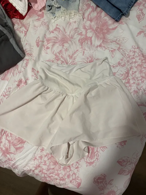 Aerie White Crossover Shorts - Image 2