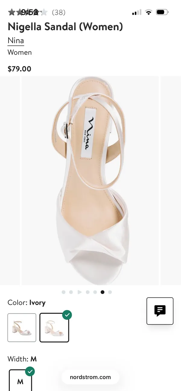 Nina Bridal Heels Ivory 5.5 - Image 5