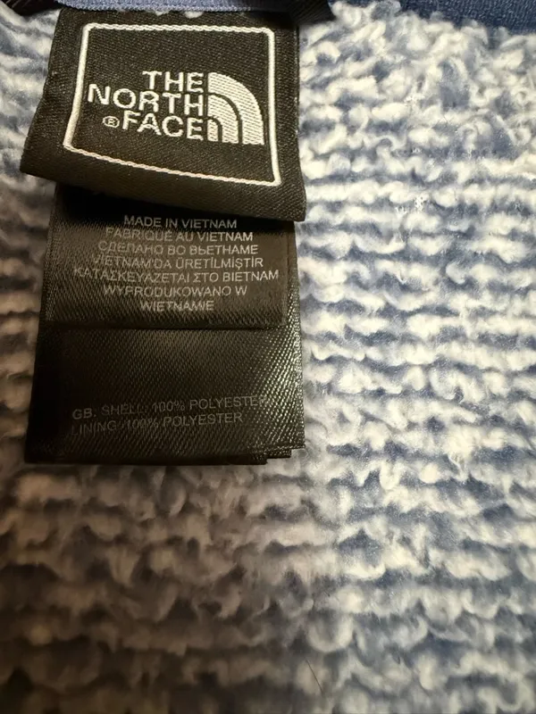 The North Face Jacket Womens XXXL Blue White High Pile Fleece Full Zip NFOOC782 - Image 3