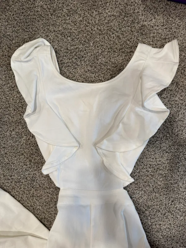 White Flare Jumpsuit - Image 4