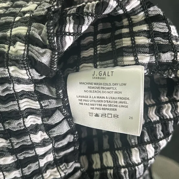 Brandy Melville John Galt Cleo Gingham Smocked Tube Tank Top - Image 6
