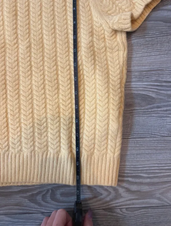 ZARA Yellow Knit Sweater - Image 4