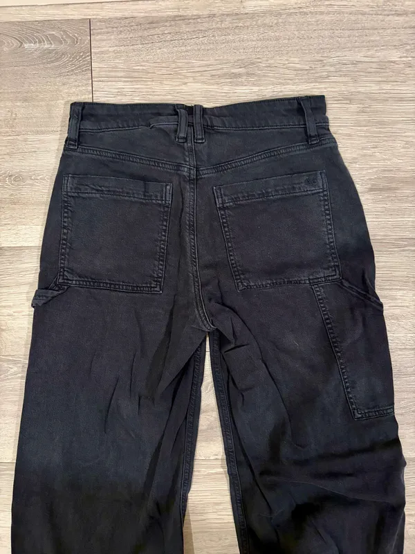 American Eagle Black Super High-Rise Baggy Wide-Leg Jeans - Image 5