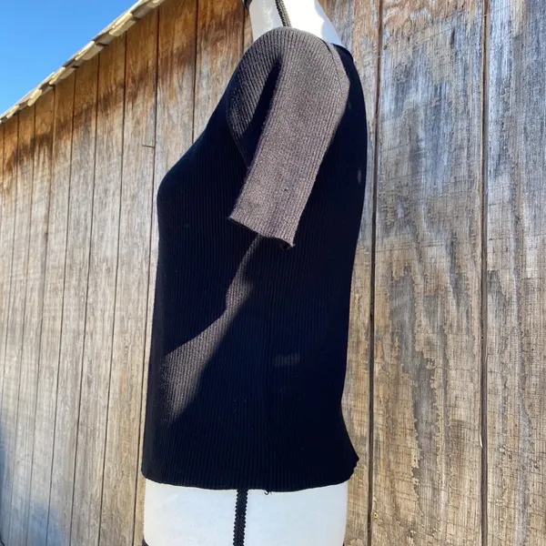 Love Always Medium SS Open Front Sweater with Ties great piece for layering - Image 3