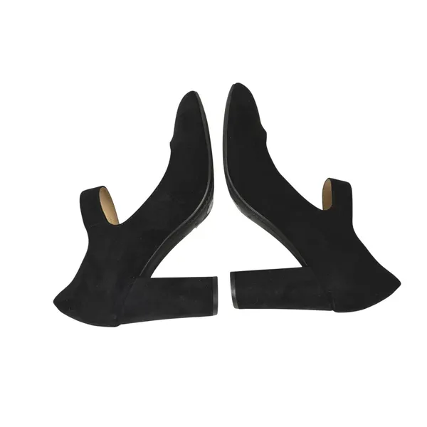 Liz Claiborne Savannah Mary Jane Pump Womens 9 Black Faux Suede 3.5" Heel Buckle - Image 7