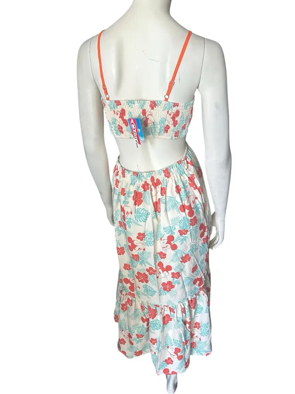 Pat Pat Matching Family Disney Dress Cream/Turquoise/Orange Size S NWT IN PKG - Image 8