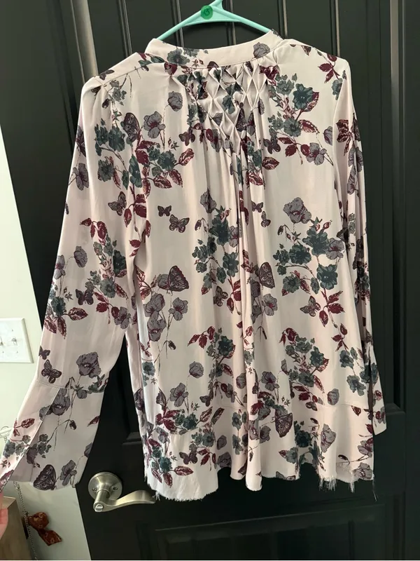 Free People XS Floral Boho Tunic Top - Image 5