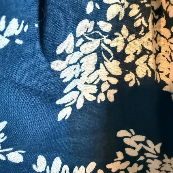 Abercrombie Fitch Size Xl Women Jade Blue White Floral Print 3/4 Sleeve‎ Boho - Image 10