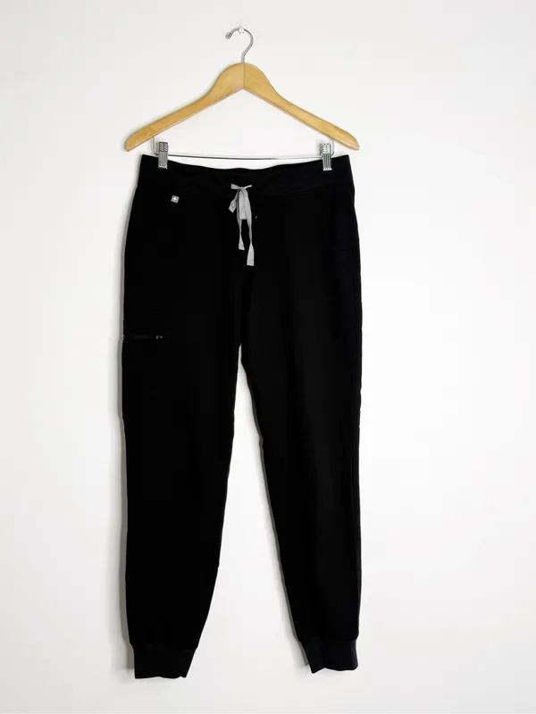 FIGS Zamora Jogger Scrub Pants Size M Black Technical Collection W1ASW2005 - Image 6